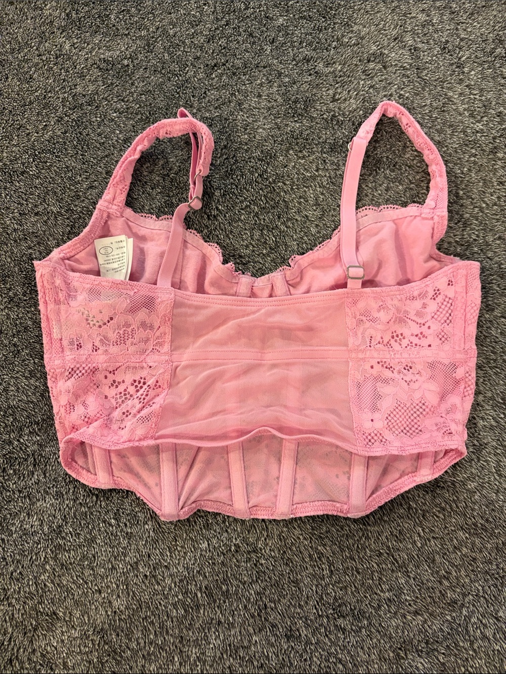Hollister Gilly Hicks Pink Going Out Top Corsette - Picture 3 of 3